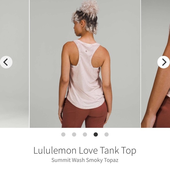 (91)Lululemon Love Tank Top- Summit Wash Smoky Topaz - Picture 3 of 7